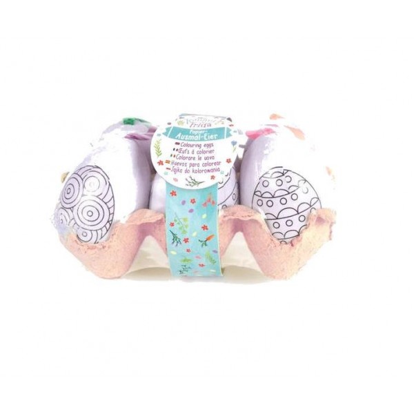 Trend Σετ Ζωγραφικής με 6 Προσχεδίασμένα Αυγά