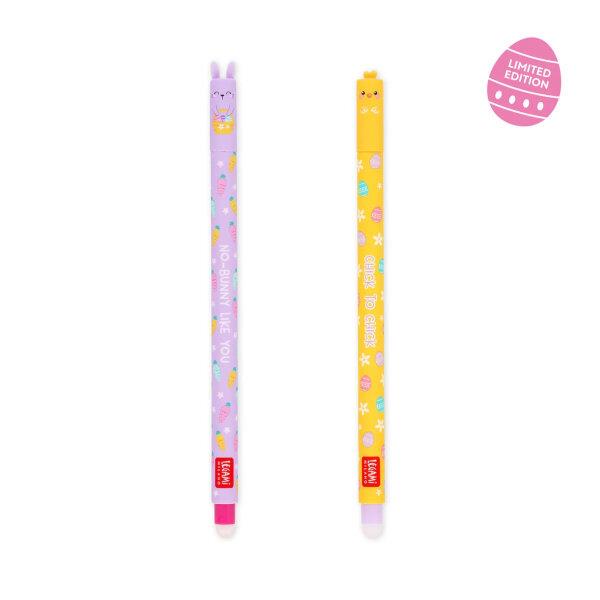 Legami Set of 2 Erasable Gel Pens Hoppy Easter