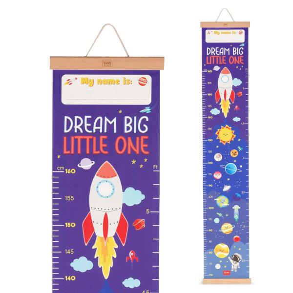 Legami Wall-hanging Height Chart - Dream Big Little One Space Legami Wall-hanging Height Chart - Dream Big Little One Space
