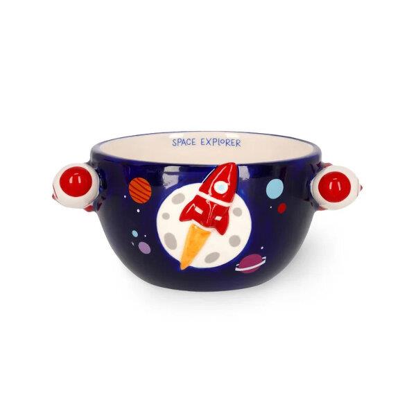 Legami Stoneware Cereal Bowl - Buongiorno! -Space Legami Stoneware Cereal Bowl - Buongiorno! -Space
