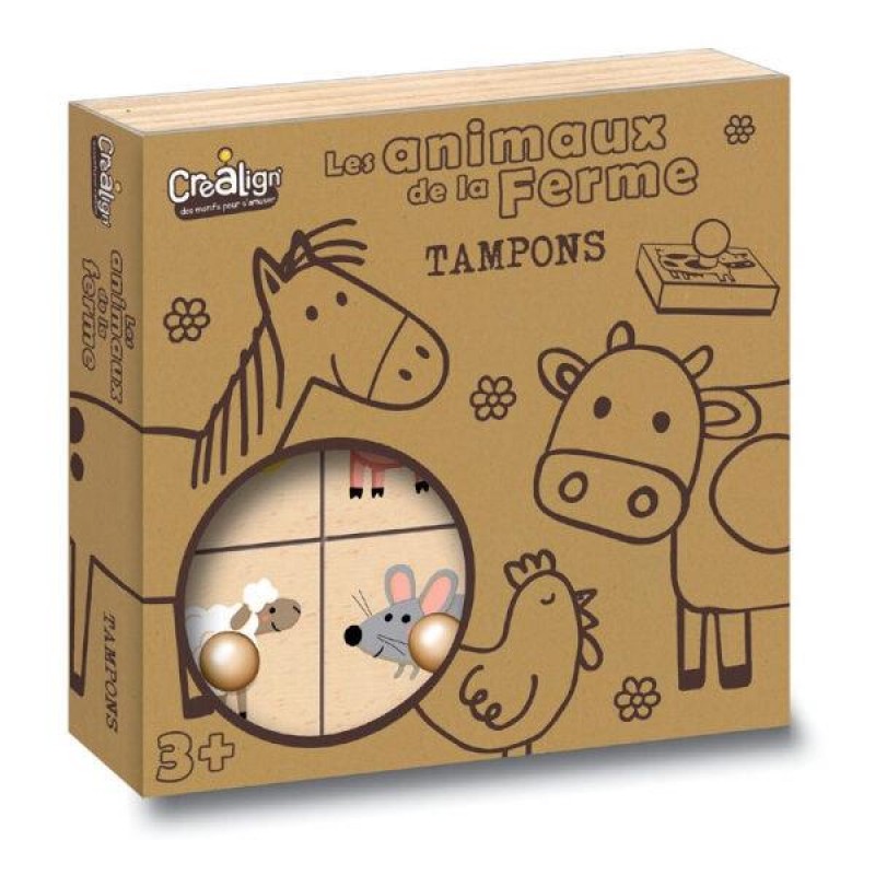 Crealign Σετ 9 Ξύλινες Σφραγίδες 