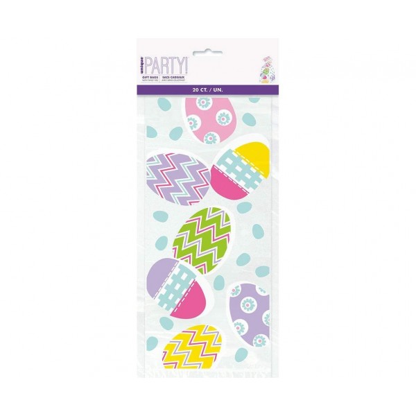 Σακούλες Ζελατίνας Πασχαλινή με Αυγά 20τεμμ Σακούλες Ζελατίνας Πασχαλινή με Αυγά 20τεμμ