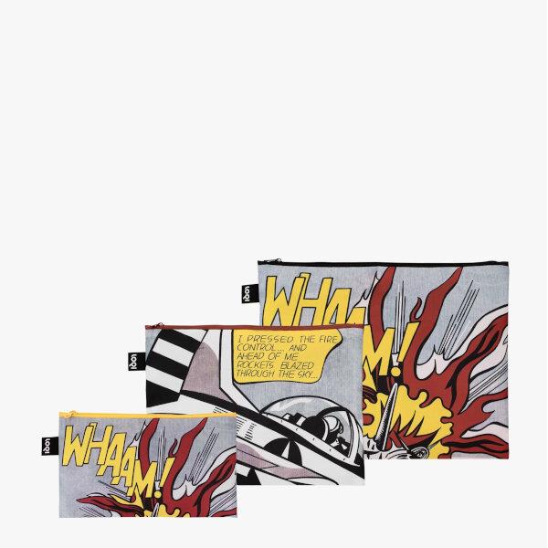 Loqi Roy Lichtenstein Whaam! Recycled Zip Pockets Loqi Roy Lichtenstein Whaam! Recycled Zip Pockets