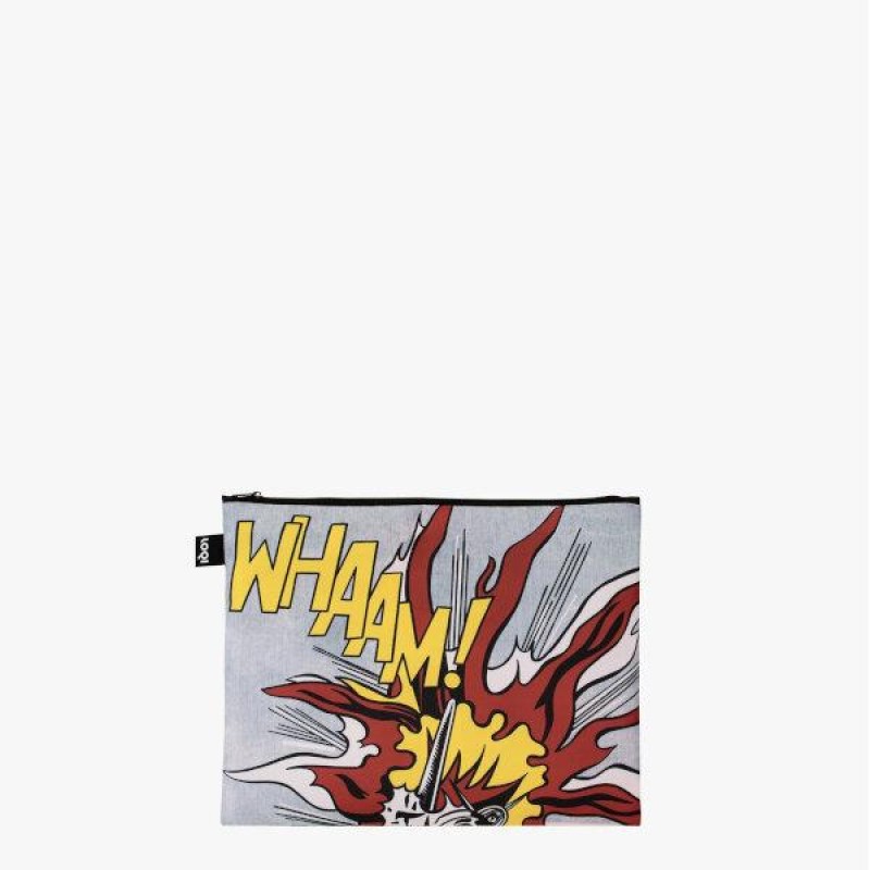 Loqi Roy Lichtenstein Whaam! Recycled Zip Pockets