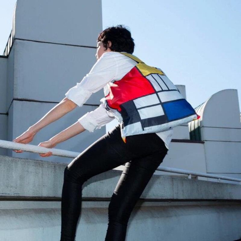 Loqi Piet Mondrian Composition Recycled Bag
