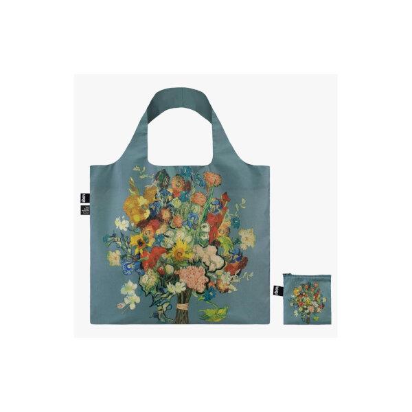 Loqi Van Gogh 50Th Anniversary Bouquet Blue  Recycled Bag Loqi Van Gogh 50Th Anniversary Bouquet Blue  Recycled Bag