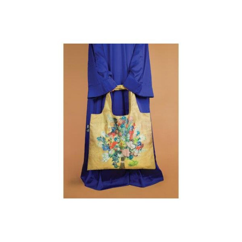 Loqi Van Gogh 50Th Anniversary Bouquet Gold  Recycled Bag
