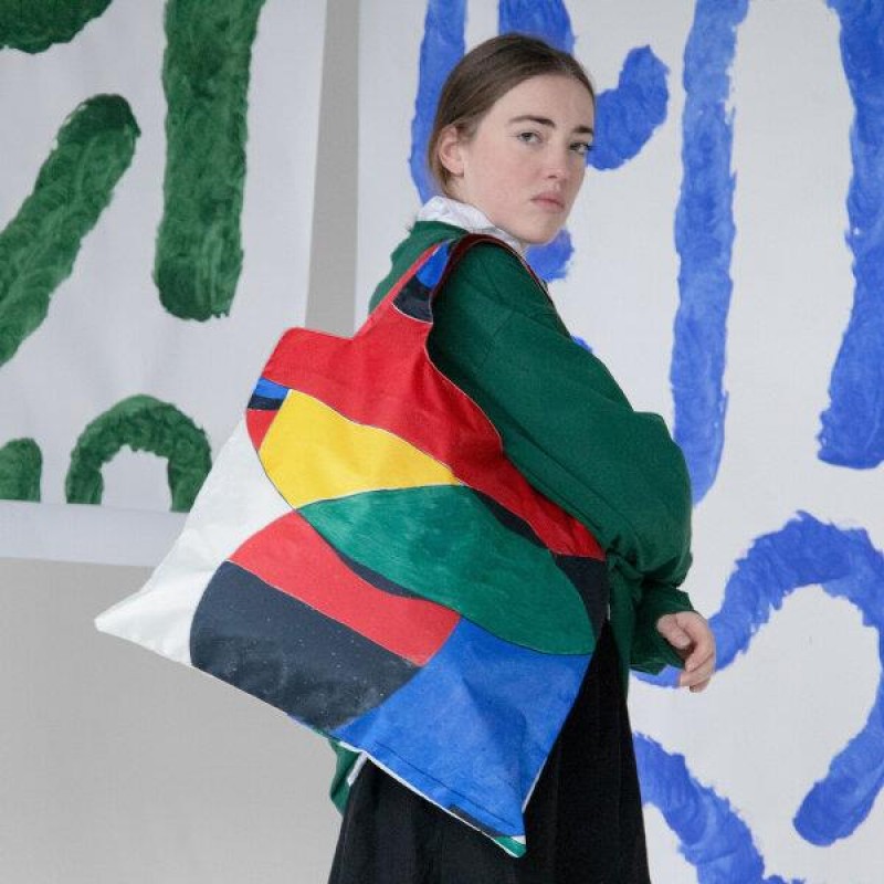 Loqi Joan Miro Woman, Bird And Star Recycled Bag