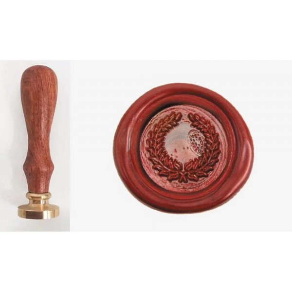 Ορειχάλκινη Σφραγίδα Φ 2,5cm  Ορειχάλκινη Σφραγίδα Φ 2,5cm