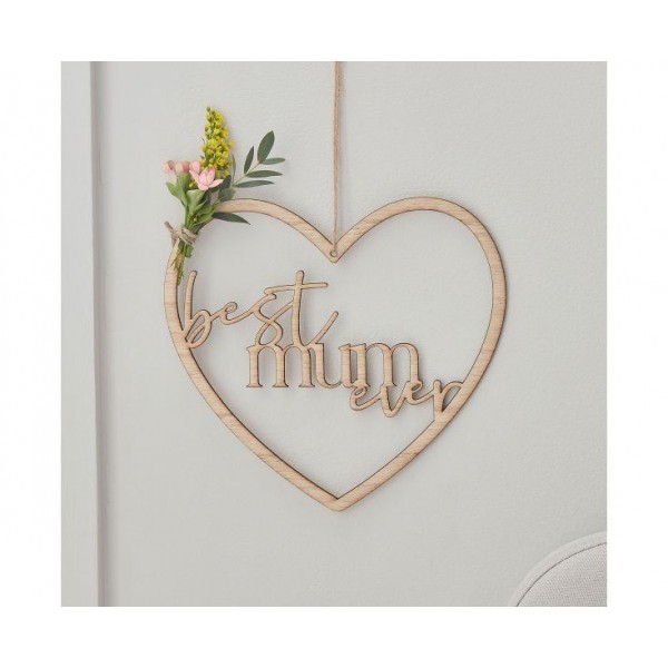 Ξύλινη Διακοσμητική Καρδιά 