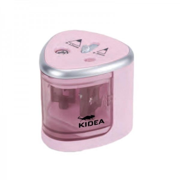 Kidea Διπλή Ξύστρα Μπαταρίας Ρόζ
