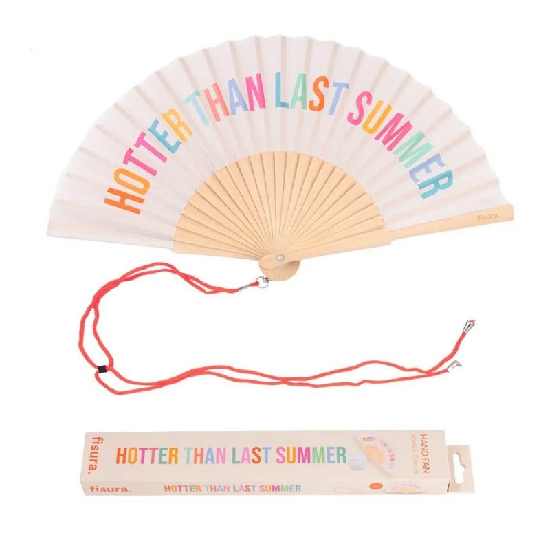Fisura Βεντάλια Hotter Than Last Summer Μπέζ Fisura Βεντάλια Hotter Than Last Summer Μπέζ