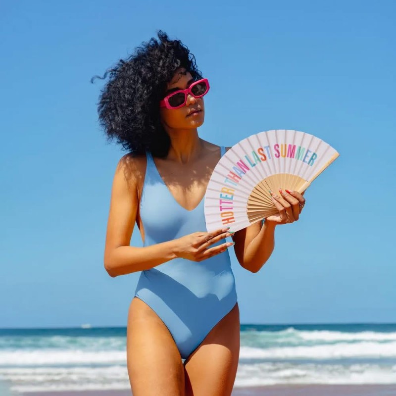 Fisura Βεντάλια Hotter Than Last Summer Μπέζ Fisura Βεντάλια Hotter Than Last Summer Μπέζ