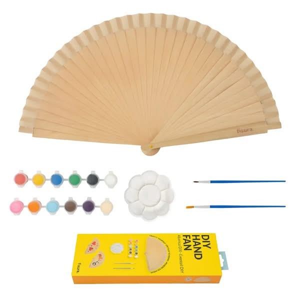 Fisura DIY Βεντάλια 12 Χρώματα + 2 Πινέλα