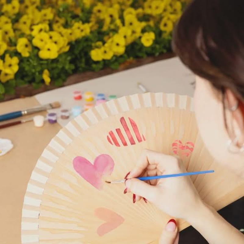 Fisura DIY Βεντάλια 12 Χρώματα + 2 Πινέλα Fisura DIY Βεντάλια 12 Χρώματα + 2 Πινέλα