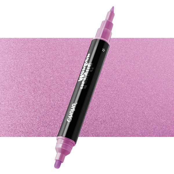 Ohuhu Ακρυλικός Μαρκαδόρος με Διπλή Μύτη  M703 Metallic Pink