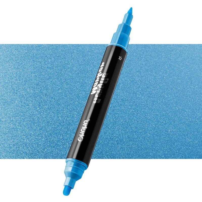 Ohuhu Ακρυλικός Μαρκαδόρος με Διπλή Μύτη  M704 Metallic Blue