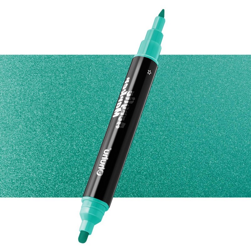 Ohuhu Ακρυλικός Μαρκαδόρος με Διπλή Μύτη  M705 Metallic Cyan