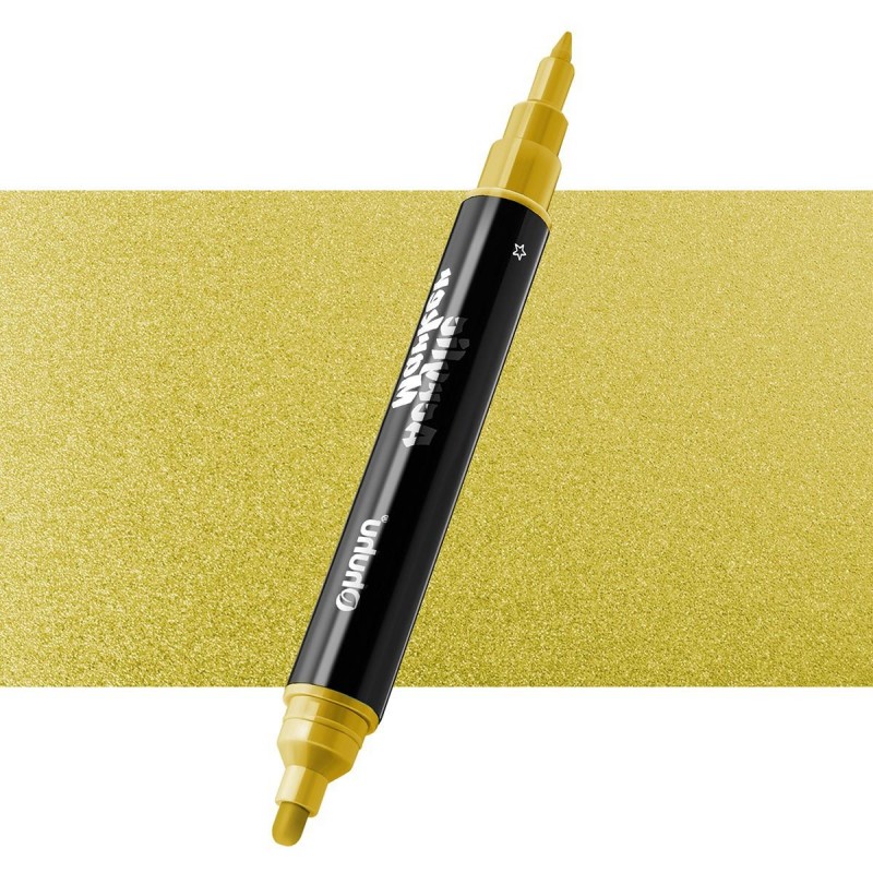 Ohuhu Ακρυλικός Μαρκαδόρος με Διπλή Μύτη  M707 Gold