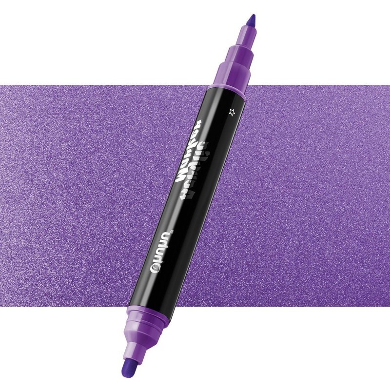 Ohuhu Ακρυλικός Μαρκαδόρος με Διπλή Μύτη  M712 Metallic Purple