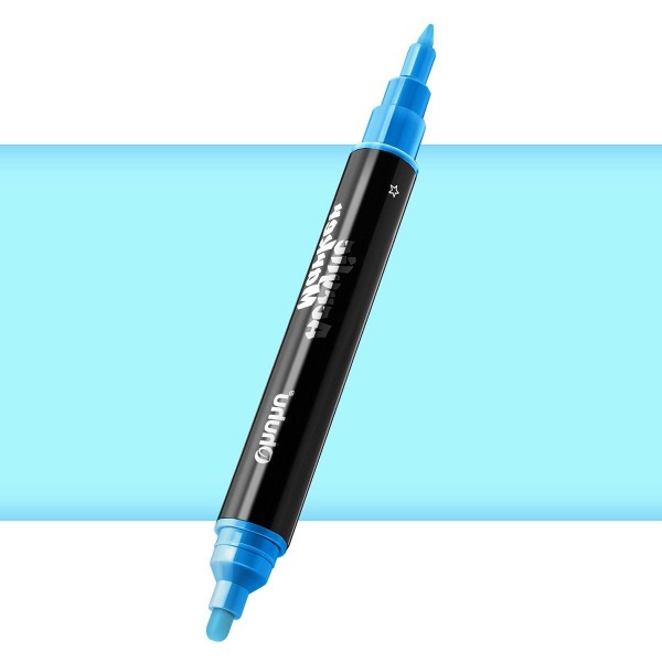 Ohuhu Ακρυλικός Μαρκαδόρος με Διπλή Μύτη  N503 Neon Blue