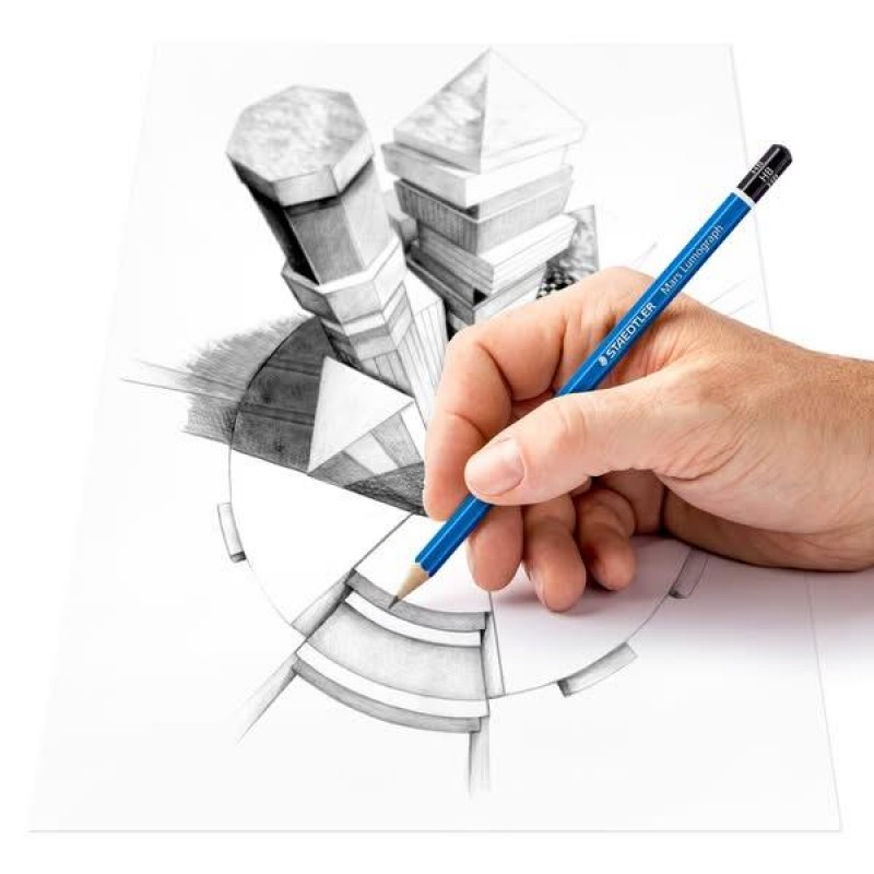 Staedtler Μεταλλική κασετίνα με 12 Μολύβια Mars Lumograph Staedtler Μεταλλική κασετίνα με 12 Μολύβια Mars Lumograph