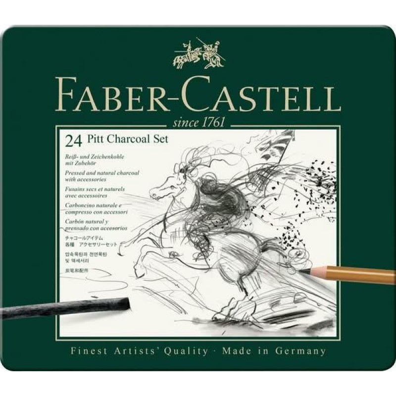 Faber Castell Σετ Σχεδίου με Κάρβουνα και αξεσουάρ 24τεμ
