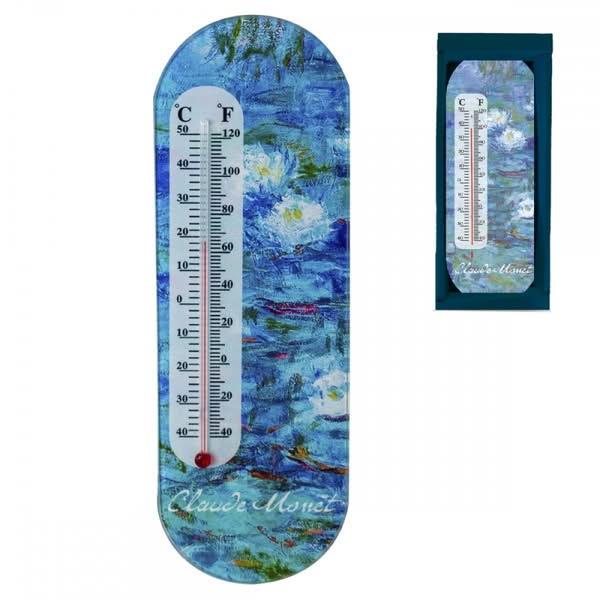 Θερμόμετρο Τοίχου “Les Nympheas” Monet 22x7,5 cm Θερμόμετρο Τοίχου “Les Nympheas” Monet 22x7,5 cm