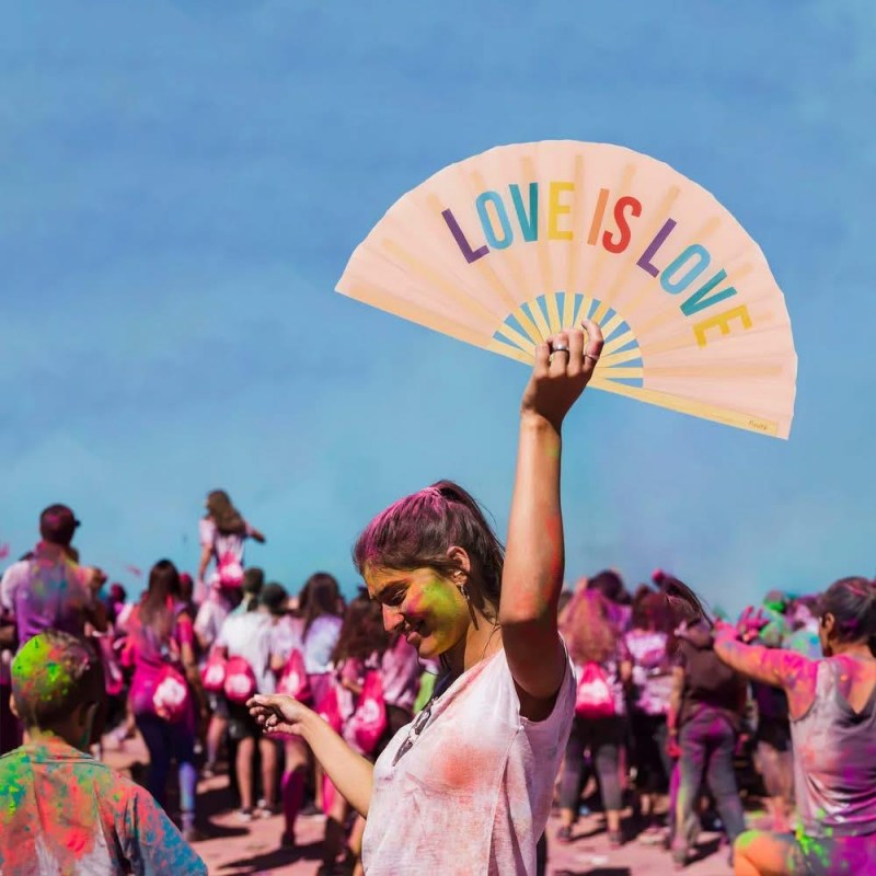 Fisura Βεντάλια XXL Love Is Love Rainbow