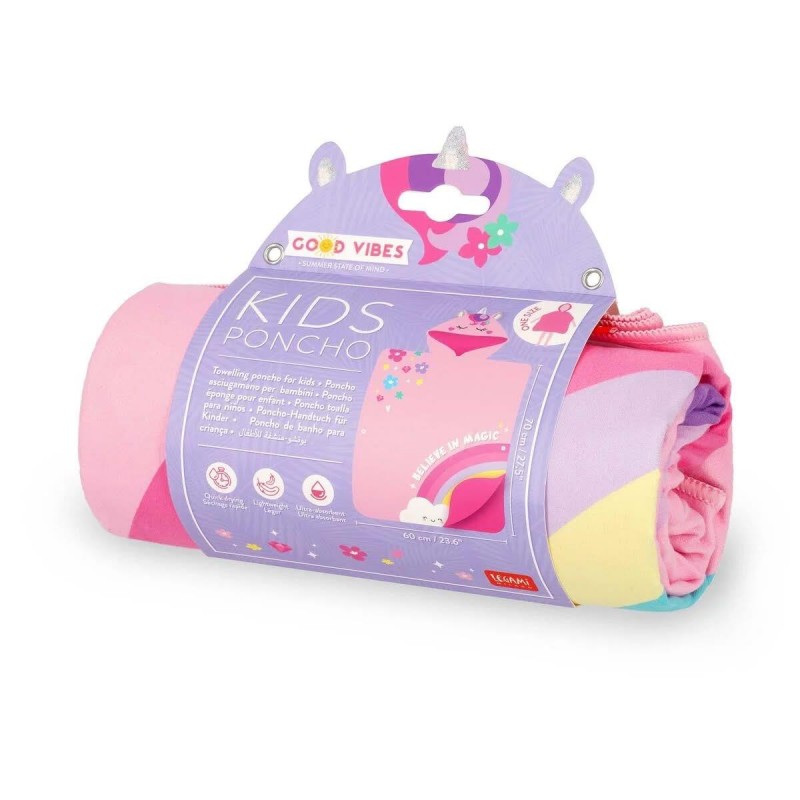 Legami Towelling Poncho For Kids Unicorn