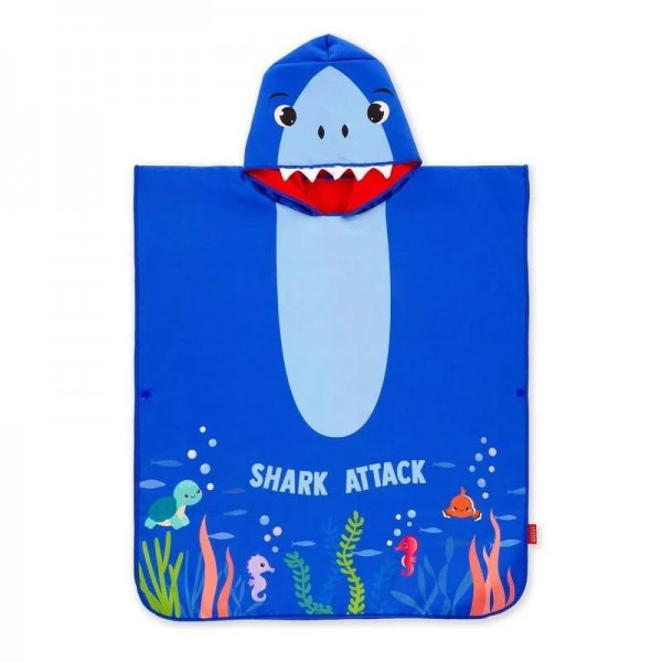 Legami Towelling Poncho For Kids Shark