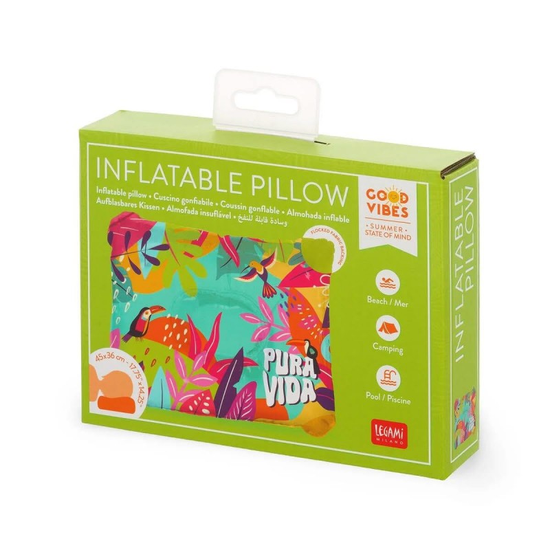 Legami Inflatable Pillow Pura Vida Legami Inflatable Pillow Pura Vida
