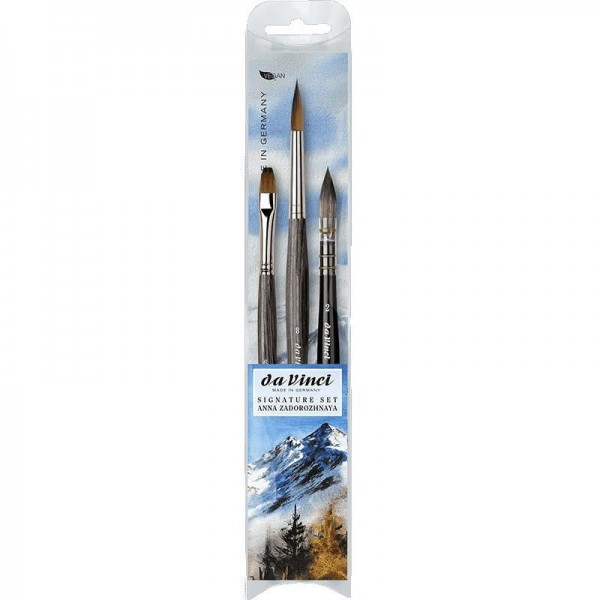 Da Vinci Σετ 3 Πινέλα Ακουαρέλας by Anna Zadorozhnaya