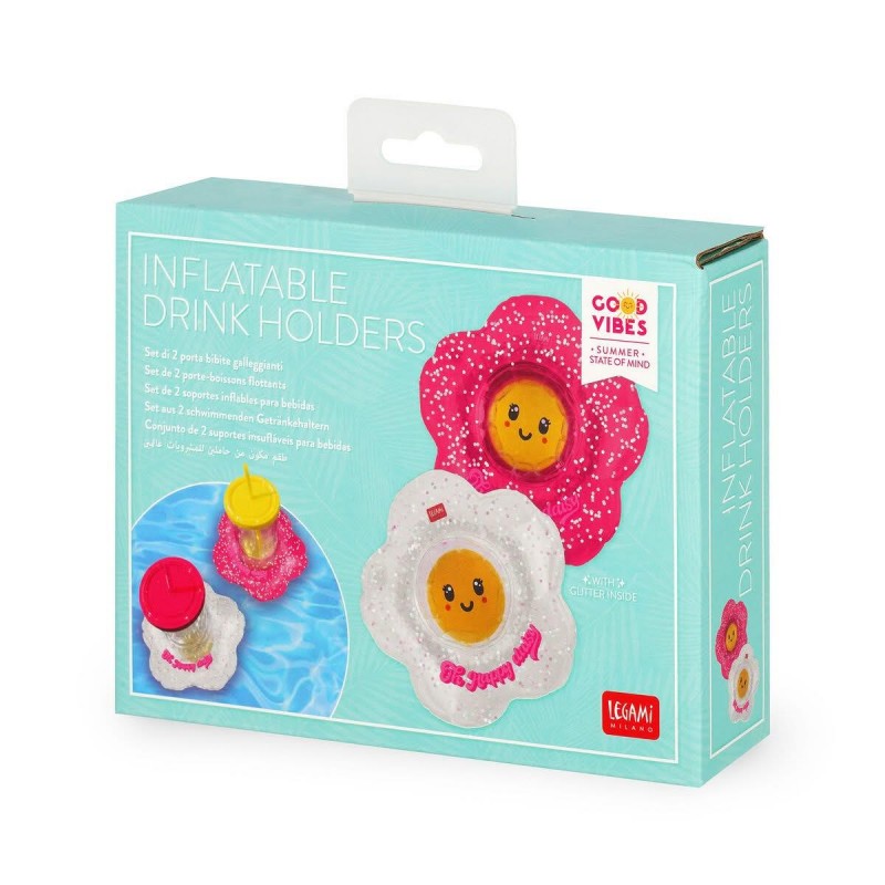 Legami Set Of 2 Inflatable Drink Holder