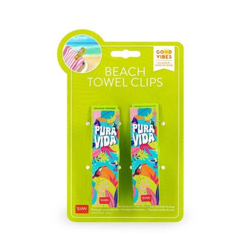 Legami Set of 2 Beach Towel Clips Pura Vida