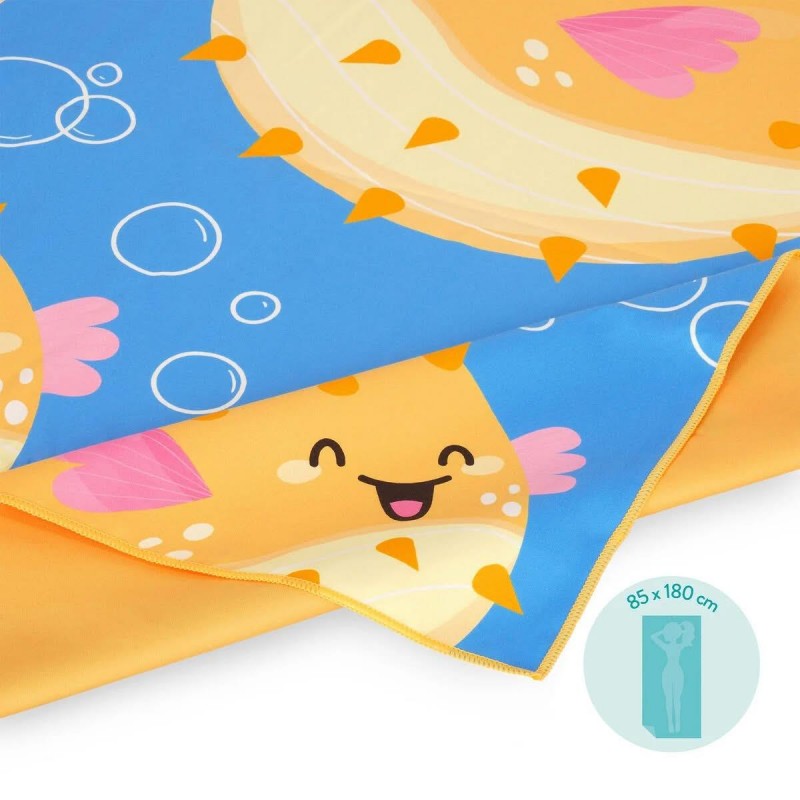 Legami Beach Towel Pufferfish