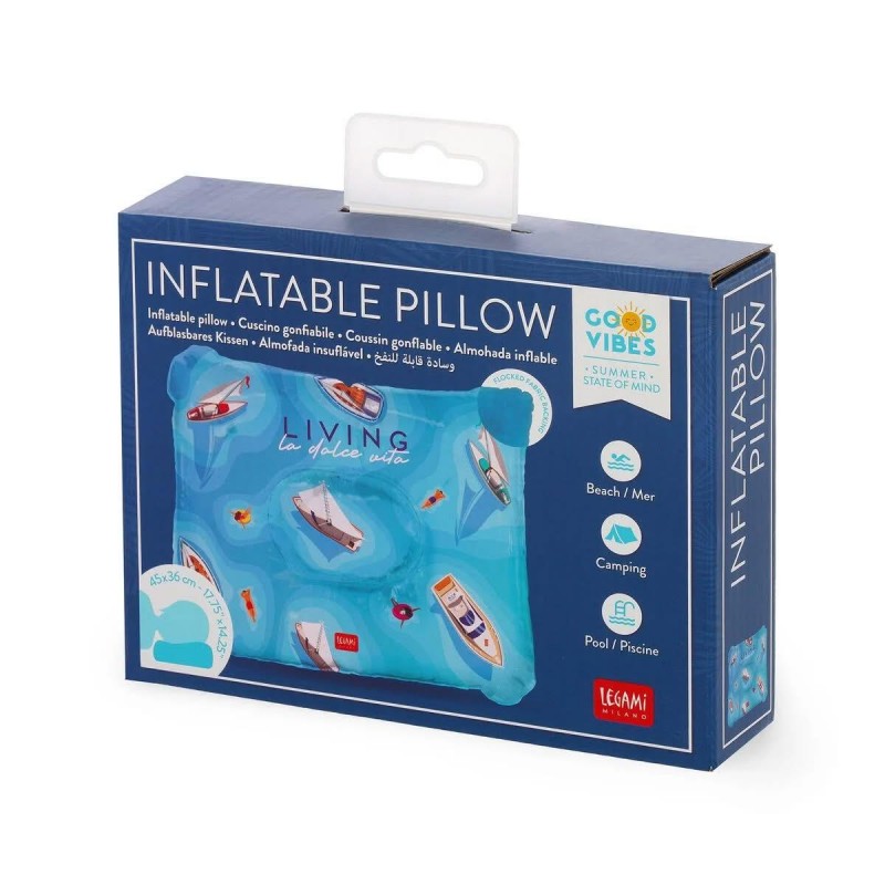 Legami Inflatable Pillow La Dolce Vita Legami Inflatable Pillow La Dolce Vita