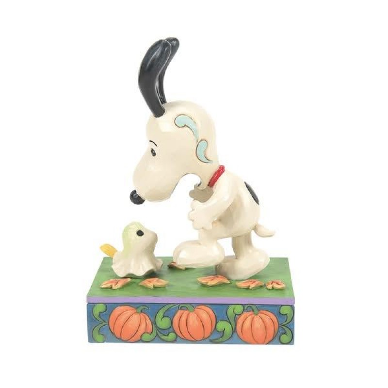 Φιγούρα Snoppy A Spooky Encounter (Snoopy Scared by Woodstock Ghost) 13cm