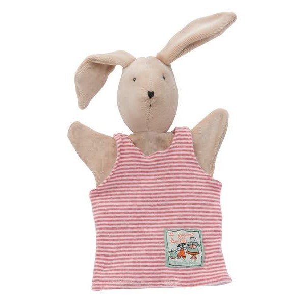 Moulin Roty Γαντόκουκλα Λαγουδίνα Ρόζ