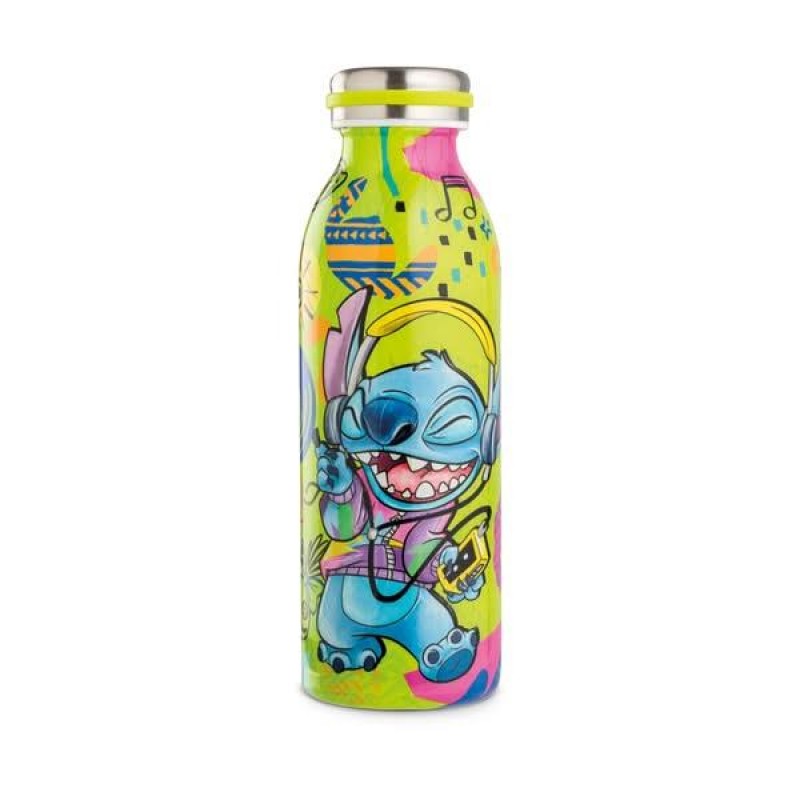 Disney Stitch Μπουκάλι Θερμός Πράσινο 500ml