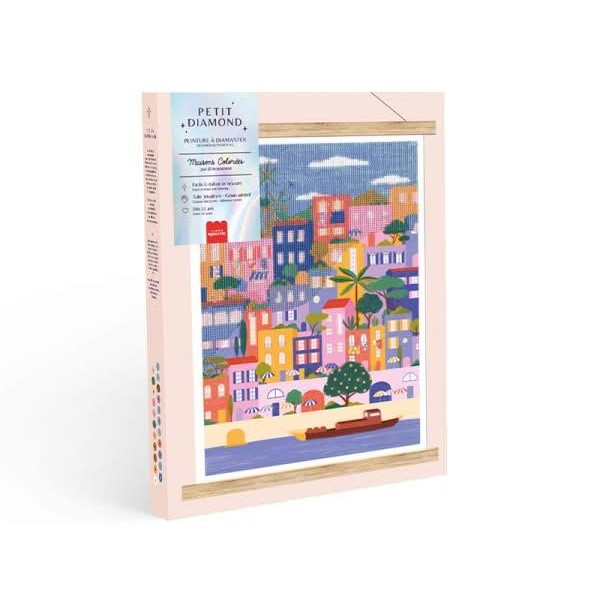 Petit Diamond Ζωγραφική με Διαμάντια Πολύχρωμα Σπίτια