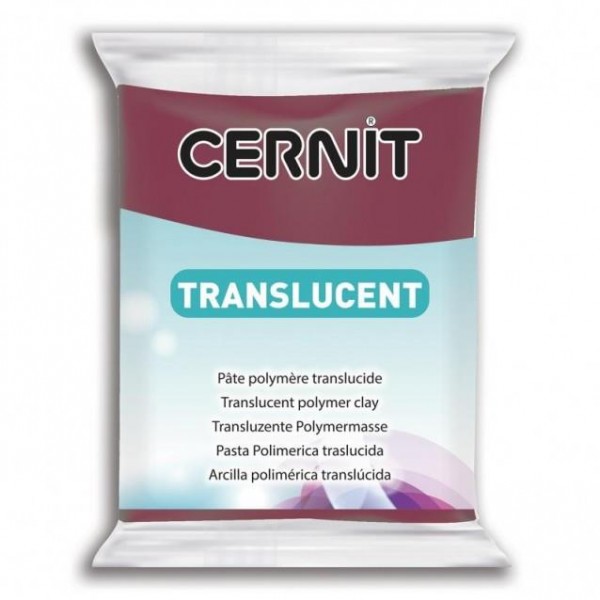 Cernit 56gr Translucent No 411 Wine red