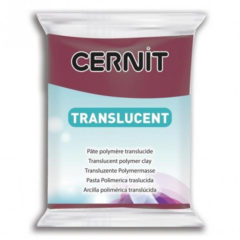Cernit 56gr Translucent No 411 Wine red