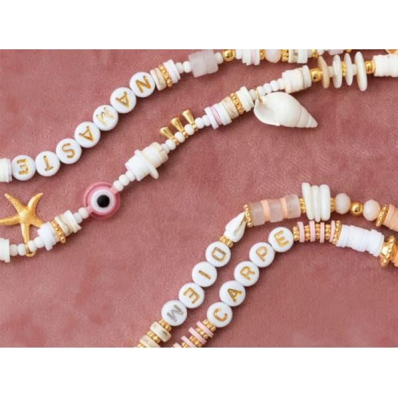 DIY Σετ Κοσμήματα Τηλεφώνου από Χάντρες Heishi DIY Σετ Κοσμήματα Τηλεφώνου από Χάντρες Heishi