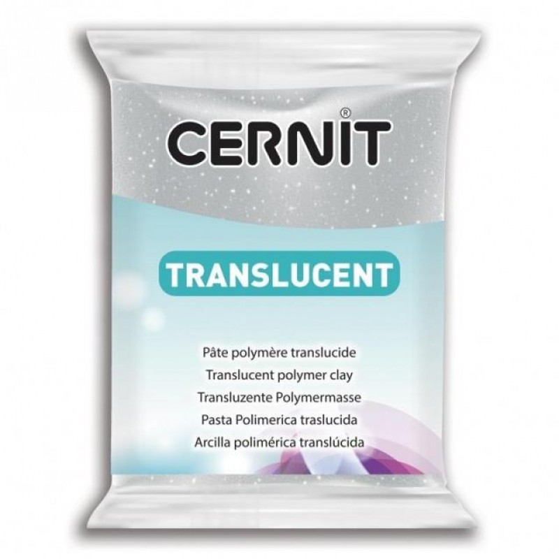 Cernit 56gr Translucent No 080 Glitter slver