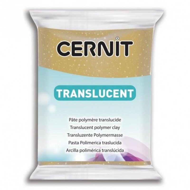 Cernit 56gr Translucent No 050 Glitter gold