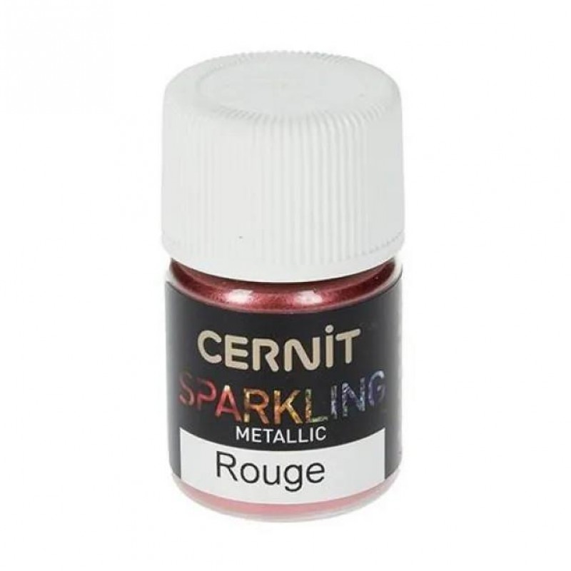 Cernit 3gr Sparkling Μεταλλική Πούρδα που Ψήνεται No 400 Κόκκινο