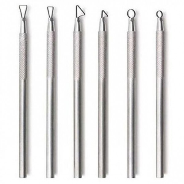 6 Μεταλλικές Αφαιρετικές Συρμάτινες Γλυφίδες 12cm 6 Μεταλλικές Αφαιρετικές Συρμάτινες Γλυφίδες 12cm