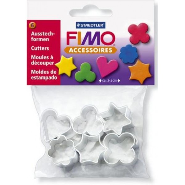 Fimo Σετ 6 Μεταλλικά Κουπ-πατ Fimo Σετ 6 Μεταλλικά Κουπ-πατ
