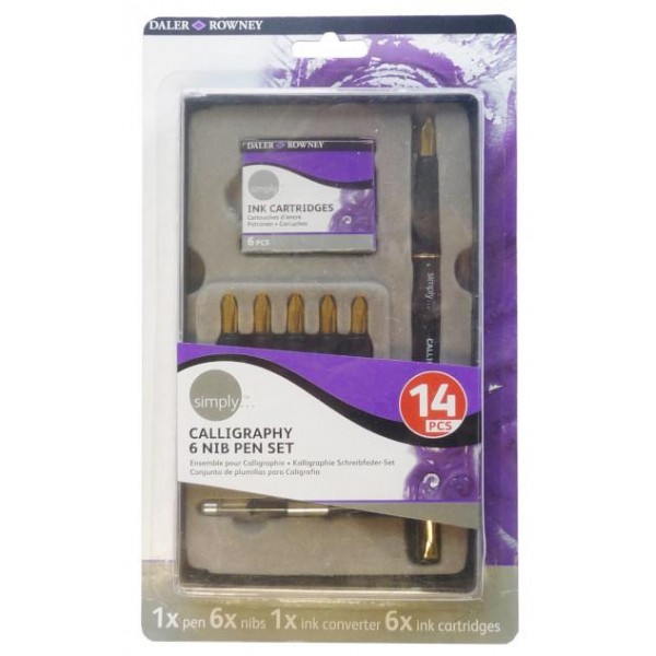Simply Σετ Καλλιγραφίας με Μελάνι, Κονδυλοφόρο και μύτες Simply Σετ Καλλιγραφίας με Μελάνι, Κονδυλοφόρο και μύτες